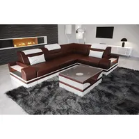 Sofa Dreams Ecksofa Ledercouch Sofa Trivento L Form kurz Leder Sofa braun