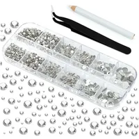 luxuskollektion 2150 Stück Strasssteine Set für Nagel Kunst Kleidung