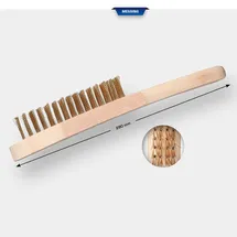 BRILLIANT TOOLS Messing Drahtbürste, 4-reihig, 290 mm (BT706009)