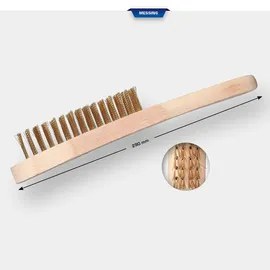 BRILLIANT TOOLS Messing Drahtbürste, 4-reihig, 290 mm (BT706009)