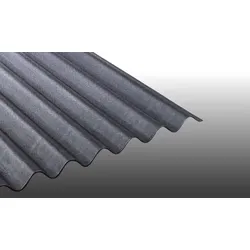 Bitumenwellplatte Ondalux, Schwarz - 950 x 2000 mm Wellplatten aus Bitumen 94/38 Profil - 1,60 m2 Deckfläche – Wellplatte für Carports & Überdachungen