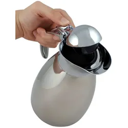 Helios Edelstahl-Isolierkanne 1,0 l Klappdeckel- Helios Brilliant - 1er