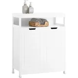 SoBuy Badkommode Kommode Sideboard Flurschrank Badezimmerschrank Weiß BZR121-W