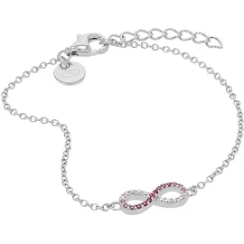 Tom Tailor Infinity Armband mit Zirkonia Rosa/Silber 2100590 Größe 14+2 cm
