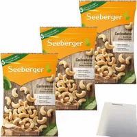 Seeberger Cashewkerne 3er Pack 3x200g Packung usy Block