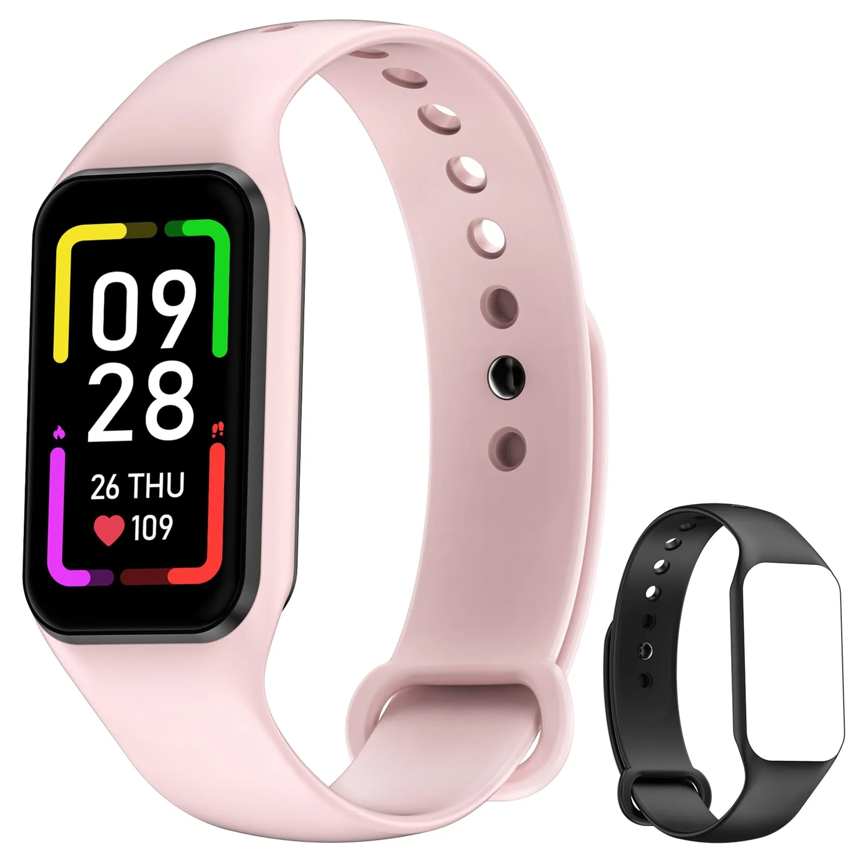 Blackview Smartwatch Damen Herren, Fitnessuhr 1,47'' Farbdisplay, Fitness Tracker mit Schrittzähler Schlafmonitor Herzfrequenz, Sportuhr mit 24 Sportmodi Smart Watch für Android iOS (2 Armbänder)