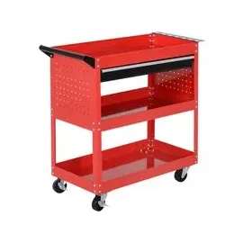 Homcom Werkstatt-Zubehör schwarz B/H/L: ca. 35x82x76 cm - Rot, Schwarz