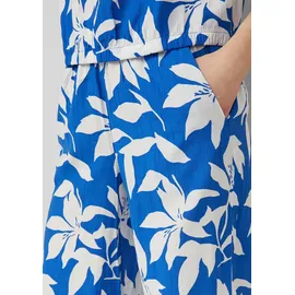 s.Oliver 7/8-Hose Strukturierte Culotte Blau 46