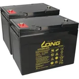 KungLong Ersatzakku für Seniorenmobil Elektromobil AS E 450 F 2x Kung Long Bleiakku KPH80-12N M6 12V 80Ah zyklenfest