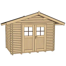 Weka Neustadt 1 3,00 x 3,00 m natur