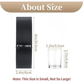 luxuskollektion 2er Set Wand Kerzenhalter Schwarz Metall Teelichthalter