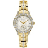 Bulova Phantom Crystal Gold Damen Armbanduhr 98L283