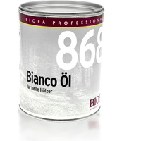 BIOFA Bianco Öl Hartöl hell Parkettöl Holzbodenöl Eiche Ahorn Nadelhölzer (1 Liter)