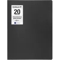 Pagna Office Sichtbuch DIN A4, 20 Hüllen schwarz