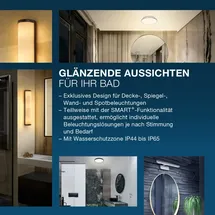 Osram Wandleuchte 32 cm E14 Schwarz