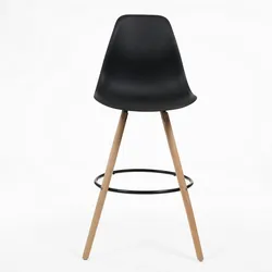 ITALIAN DESIGN Nordico italienischer Designhocker schwarz 55x46,5x105 cm