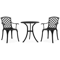 vidaXL Bistro-Set 3-tlg. schwarz 315592