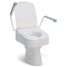 Drive Medical Toilettensitzerhöhung TSE 150 mit Armlehnen und Deckel weiß