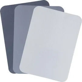 Alpina Schneidebrett-Set Kunststoff 3-tlg. 20 x 28 cm Grau