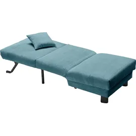 Ell + Ell Sessel ELL + ELL "Enny", blau (petrol), B:85cm H:85cm T:100cm, 92% Polyester 8% Nylon, Sessel, Sessel