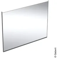 Geberit Option Plus Square Lichtspiegel 90x70x3.5cm, schwarz matt/Aluminium eloxiert