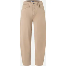 MAC Bora Barrel-Fit Hosen Beige 36