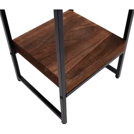 Mendler Blumentisch HWC-K71 82 x 82 cm Dunkelbraun