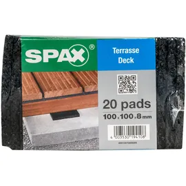 SPAX Terrassen Pads 100 x 100 x 8 mm 20 St.