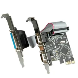 VALUE PCI-Express-Karte, 2x Seriell RS232, D-Sub 9, 1x Parallel EPP/ECP
