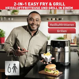 Tefal Easy Fry & Grill Deluxe EY505D edelstahl
