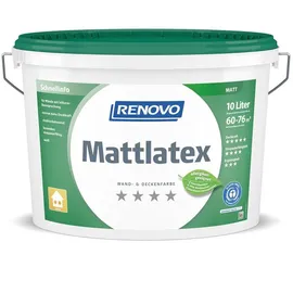 Renovo Mattlatex Weiss matt 10 l