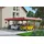 SKANHOLZ Doppelcarport Wendland 6,30 x 6,37 m nussbaum mit Aluminiumdach und Pfostenanker
