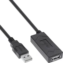 InLine USB 2.0 Aktiv-Verlängerung USB-A Stecker/Buchse, 7,5m,
