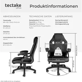 Tectake Mike schwarz