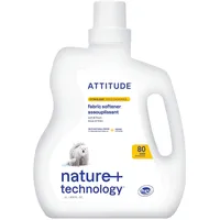 ATTITUDE Weichspüler für Wäsche, mit fortschrittlicher Desodorierungskraft, ungiftig, sicher für empfindliche Haut, Zitrusschale, 180 ml, 80 Waschladungen