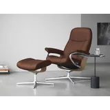 Stressless Stressless® Relaxsessel »Consul«, mit Cross Base, Größe S, M & L, Holzakzent Eiche, braun