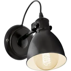 Eglo Leuchten EGLO Priddy, Oberfläche, E27, IP20, Schwarz, Weiß