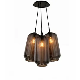 s.luce Velo Cluster 3-flg. 18 cm Rund / Rauch/Schwarz