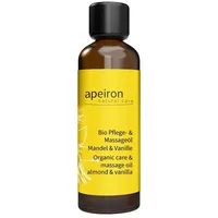 Apeiron Massageöl Entspannung Bio 75ml - Bio Mandelöl mit wohltuendem Mandel Vanille Duft - Wertvolle Mineralstoffe und Vitamine - Pflegendes Körperöl