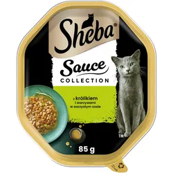 SHEBA® Sauce Speciale 85g mit Kaninchen, Ente und Gemüse - Katzen Nassfutter in Sauce