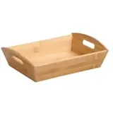 KESPER Aufbewahrungskorb aus Bambus 31,5 x 23 x 9 cm braun