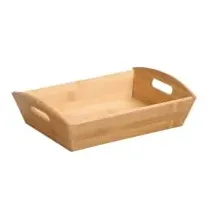 KESPER Aufbewahrungskorb aus Bambus 31,5 x 23 x 9 cm braun