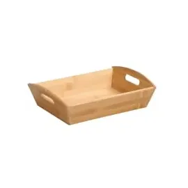 KESPER Aufbewahrungskorb aus Bambus 31,5 x 23 x 9 cm braun