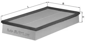 KNECHT Luftfilter lx637 Filtereinsatz 57mm für Volvo