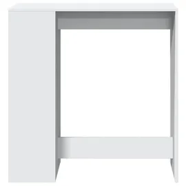 vidaXL Bartisch mit Regal 101 x 40 x 103,5 cm Weiß