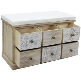 Mobili Rebecca Sitzbank Rebecca Beige 77,5 x 49 x 35 cm