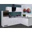 Flex-Well Winkelküche Lucca L-Form E-Geräte 280 x 170 cm weiß