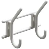 Hettich Garderobenleiste 2 Haken 16,3 x 15,0 x 7,0 cm Weiß