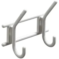 Hettich Garderobenleiste 2 Haken 16,3 x 15,0 x 7,0 cm Weiß