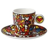 Goebel Espressotasse All we need is Love aus Fine Bone China, Farbe: mehrfarbig, Maße: 12x12x7 cm, 66-452-88-1